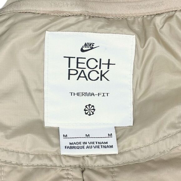 Nike Therma-FIT Tech Pack Winterized Pullover Crew sz M * Neutral Khaki Beige - Picture 6 of 7